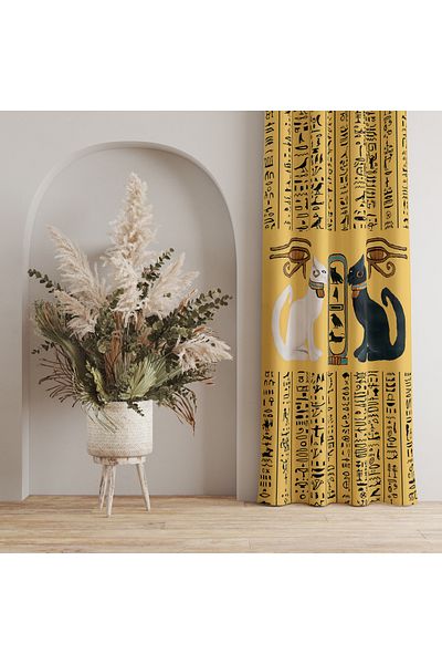 stellahomes Special Design Decorative Background Curtain 140X260 cm Single Wing