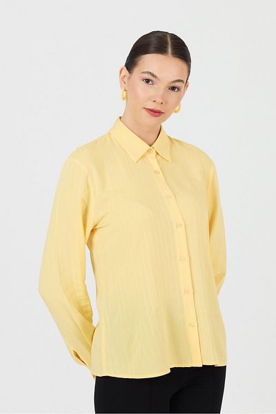 ÖNDER MODA Women's White Long Sleeve Shirt