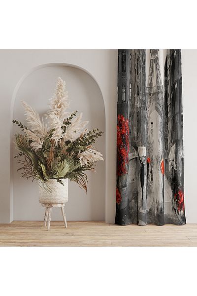 stellahomes Special Design Decorative Background Curtain 140X260 cm Single Wing