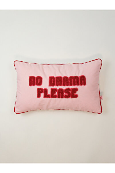 Galia Tasarım No Drama Please Pink Punch Throw Pillow Cover