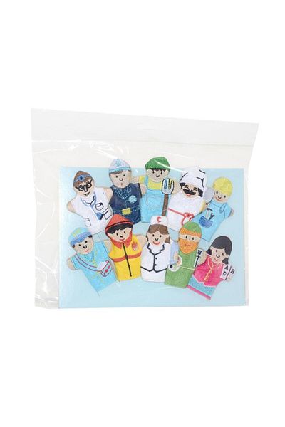 Toptan Bulurum AND-5197 Professions Finger Puppet 10 Pieces - Anatolian Toy