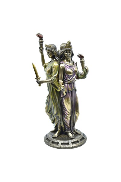 AYDINARTSHOP Veronese Hekate Heykeli – Üç Başlı Antik Yunan Tanrıçası Figürü