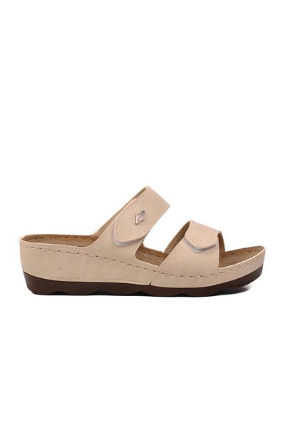 Aspor Beige Women's Slippers