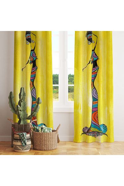 stellahomes Special Design Decorative Background Curtain 140X260 cm Single Wing