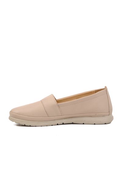 Aspor Beige Women's Flat Comfortable Casual Shoes