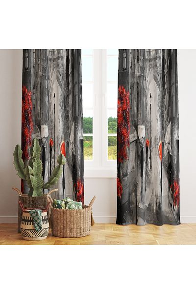 stellahomes Special Design Decorative Background Curtain 140X260 cm Single Wing