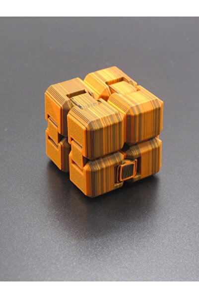MODA Orange Clutch Infinity Cube | Canlı Renkli 3D Puzzle Küp | El Becerisi G...