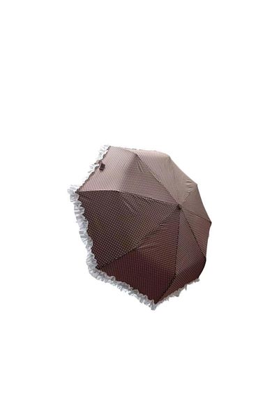 Toptan Bulurum Tk-3665 Folding Umbrella 8 Wire Patterned Frilly