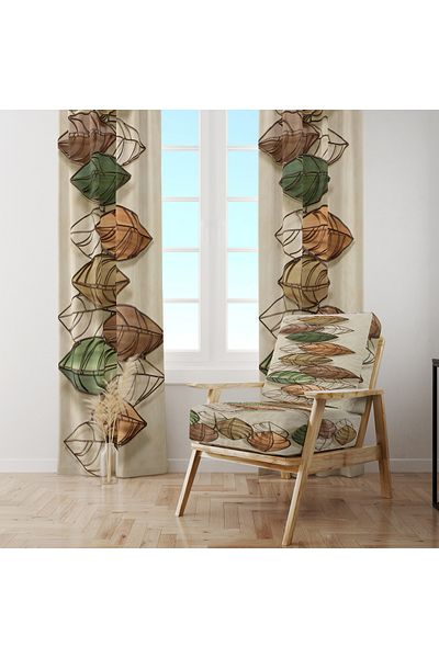 stellahomes Special Design Decorative Background Curtain 140X260 cm Single Wing
