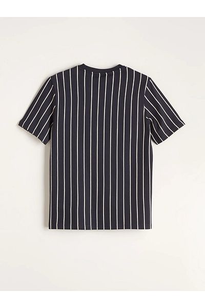 LC Waikiki Ανδρικό μπλουζάκι XSIDE Navy Blue Crew Neck ριγέ