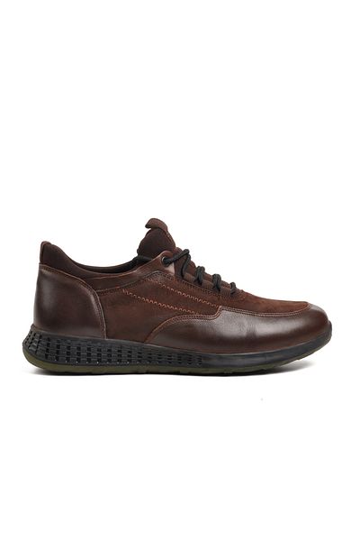 Aspor حذاء بني بني Nubuck للرجال كاجوال