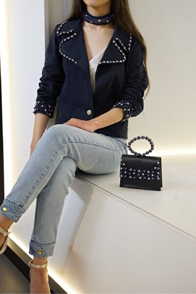 Ribbon kids Girl's Suit with Pearl Jacket + Bag