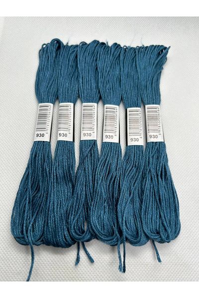 ALMİŞ 6 Pieces Single Color Etamine Cross Stitch Bracelet Brazilian Embroidery Thread 6-930