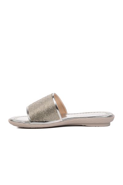 Aspor Silver Gray Women's Slippers
