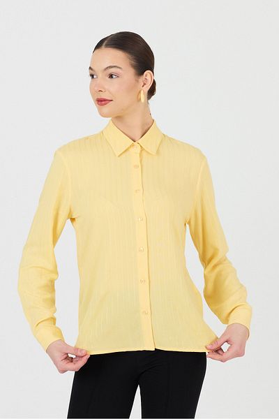 ÖNDER MODA Women's White Long Sleeve Shirt