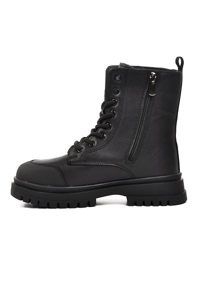 pepino Black Polyurethane Girl's Boots