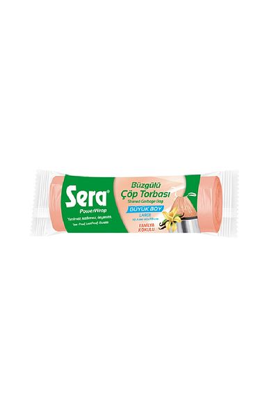 SERA Garbage Bag Drawstring Vanilla Scented Large Size 10 Pieces 65 X 70 cm X 5 Pack