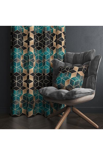 stellahomes Special Design Decorative Background Curtain 140X260 cm Single Wing
