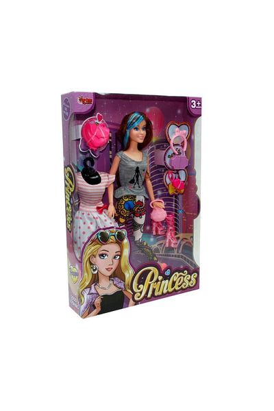 Toptan Bulurum Wg-66813 Doll with Spare Dress 29 cm - Vardem Toys