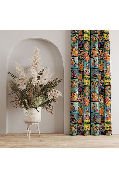 stellahomes Special Design Decorative Background Curtain 140X260 cm Single Wing