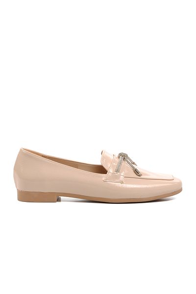 Aspor Beige Women's Flat Comfortable Casual Shoes
