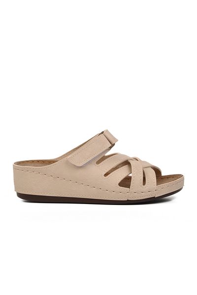 Aspor Beige Women's Slippers