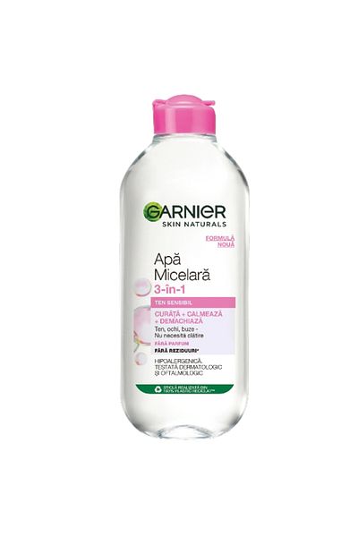 Garnier Apa Micelara Skin Naturals Pentru Ten Sensibil, 400 ml