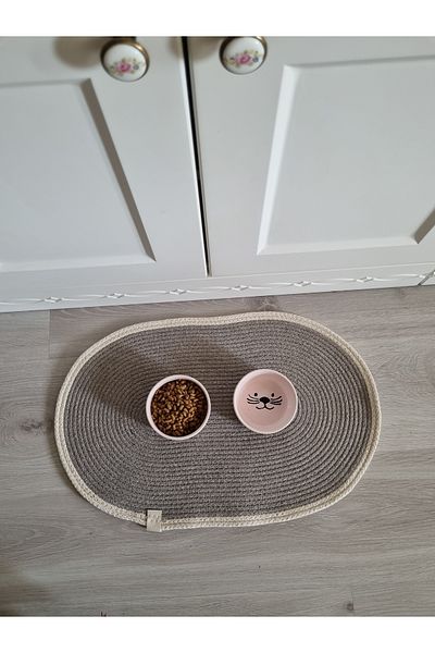 ÖRGÜM بساط تغذية القطط 50x30 سم