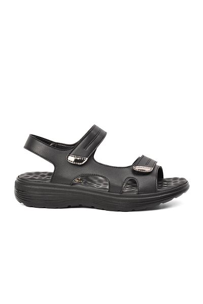 Aspor Black Women's Flat Sandals