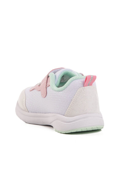 pepino White Velcro Mesh Lightweight Girls' Sports Shoes