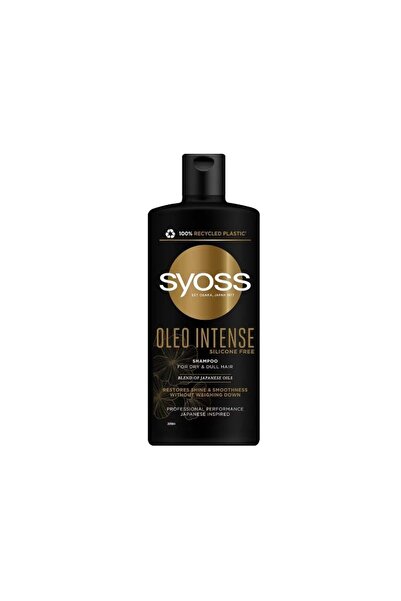 Syoss Sampon Oleo Intense, Pentru Par Tern Si Uscat, Formula Vegana, 440 ml