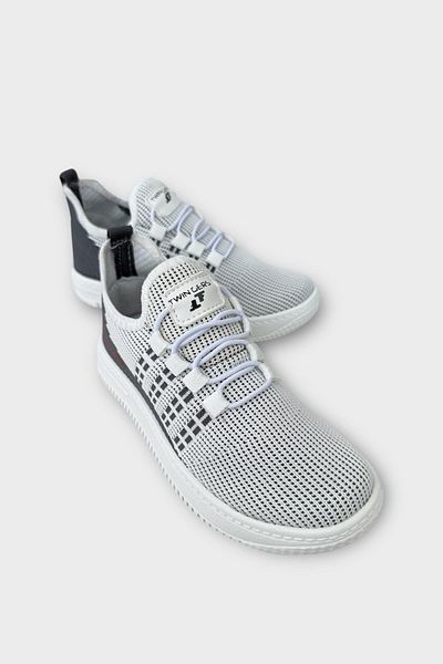 Liger Children's Knitwear Smart Lacing Aqua Sports Shoes White - Smoked