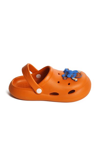 Aspor Orange Girl's Sabo Slippers