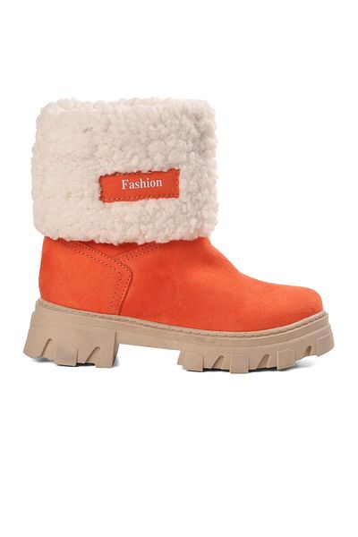 Aspor Red Pomegranate Flower Girl's Boots