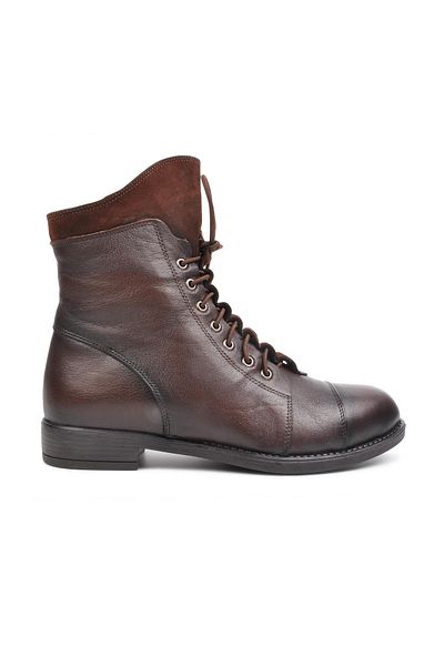 Aspor Brown Genuine Leather Women's Boots