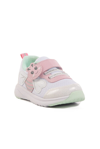 pepino White Velcro Mesh Lightweight Girls' Sports Shoes