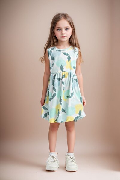 Loule Devojčica, haljina sa tankim brezdelcima od 100% pamuk dela LL.P01.O2.L...