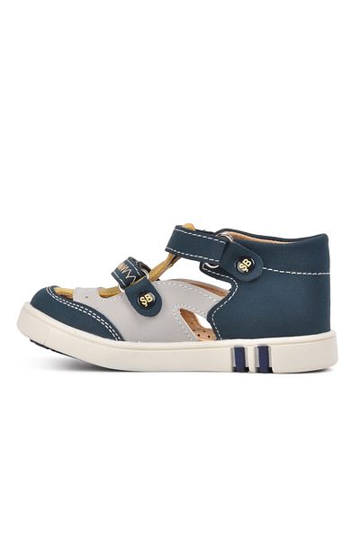 Aspor Navy Blue Beige Mustard Comfort Boy's Casual Shoes B