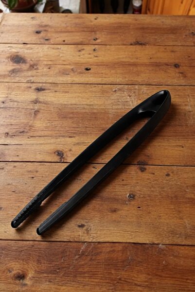 Home Aron Fireproof Non-Stick Hard Plastic Serving Tongs Resistant to 220 Degrees - Tweezers Tongs