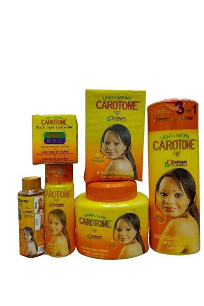 Carotone مجموعة كاروتون تفتيح البشره من 6 قطع