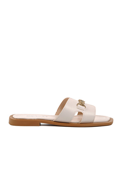Aspor White Lightweight Thin Sole Women's Slippers
