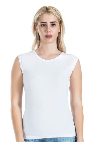 inkasole Zero Sleeve Women's Undershirt 218 White