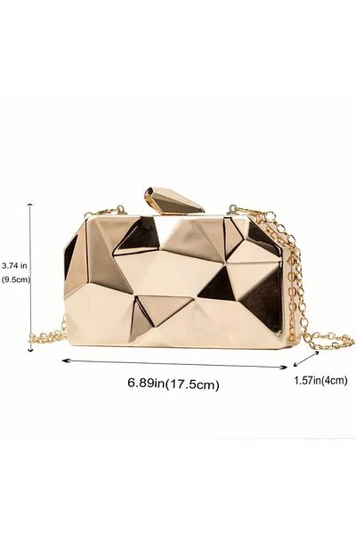 By EDUU Women's Metal Clutch Portfolio and Evening Dress Bag