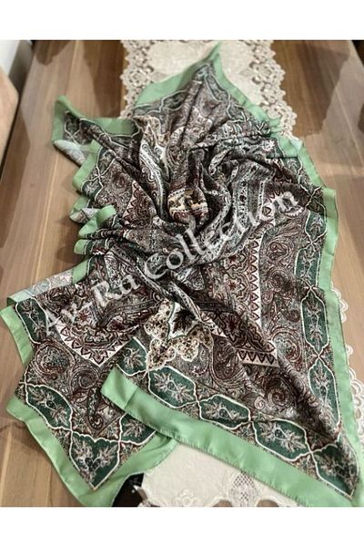 Ay-Ra Collection ΡΕΤΡΟ Βαμβακερό σάλι με έθνικ σχέδιο (70X180)
