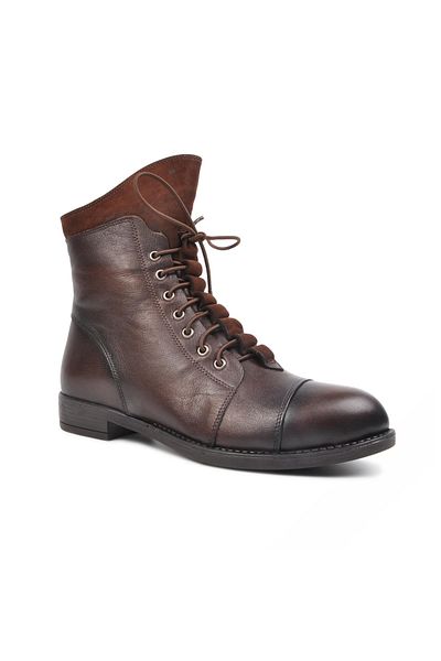Aspor Brown Genuine Leather Women's Boots