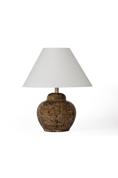 MOENAStudio Africa Dark Brown Ceramic Lampshade