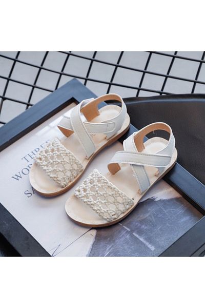 Superbaby Sandale cu plasa crosetata