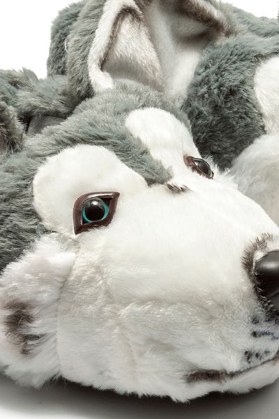 Twigy Papuci de casă pentru animale Siberia pentru femei, mărimea ospătarului, gri 36/41