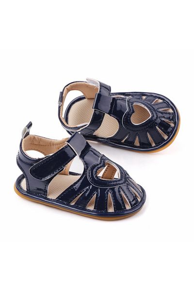Superbaby Sandale bleumarine pentru fetite - Heart