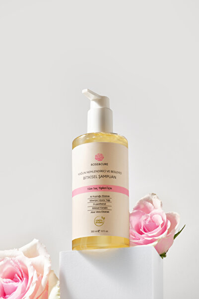 Rose and Cure Yoğun Nemlendirici ve Besleyici Bitkisel Şampuan 350 ml